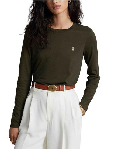 Camiseta Polo Ralph Lauren básica con cuello redondo