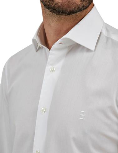 Camisa Florentino regular fit de popelín  para hombre blanca