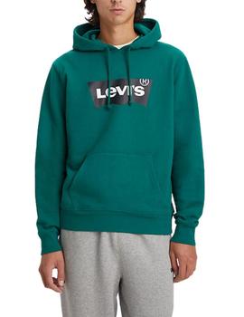 Sudadera Levi's® con capucha y holgada de color verde