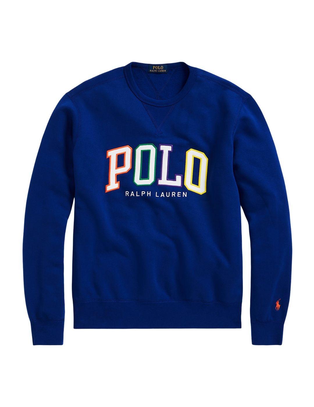 sudadera Polo Ralph Lauren de cuello redondo azulón 'POLO'