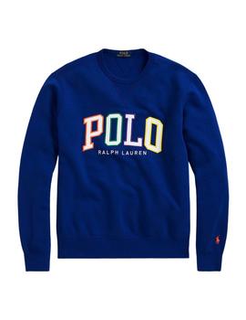 sudadera Polo Ralph Lauren de cuello redondo azulón 'POLO'