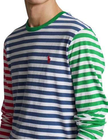 Camiseta Polo Ralph Lauren de manga larga con diseño a rayas