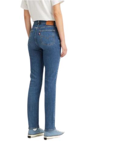 Pantalón Levi's® 724 High Rise Straight Blue Wave Mid