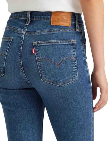 Pantalón Levi's® 724 High Rise Straight Blue Wave Mid