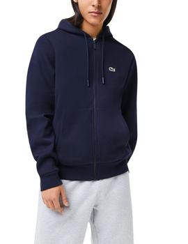 Sudadera Lacoste con bolsillo canguro, cremallera y capucha