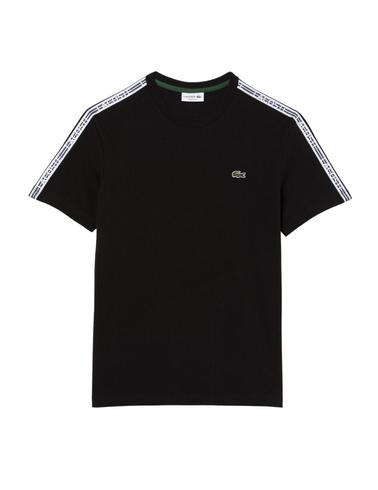 Camiseta Lacoste regular fit de manga corta con raya con log