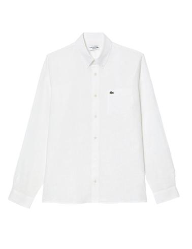 Camisa Lacoste de lino para hombre con manga larga