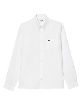 Camisa Lacoste de lino para hombre con manga larga