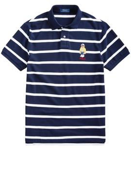 Polo Bear de Polo Ralph Lauren de piqué a rayas custom fit