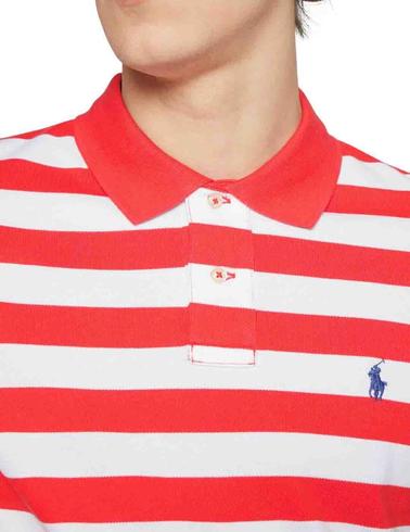 Polo de Polo Ralph Lauren Custom Slim Fit de rayas