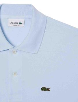 Polo Lacoste L1212 azul manga corta para hombre