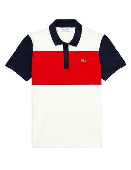 Polo Lacoste para hombre elástico slim fit