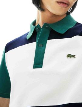 Polo Lacoste para hombre elástico slim fit