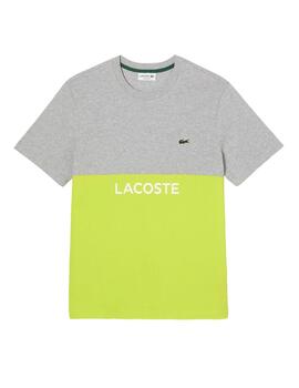 Camiseta Lacoste de manga corta color block regular fit