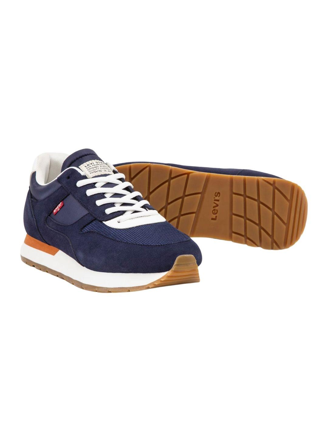 Zapatillas Levi's® Banniste azul marino  para hombre