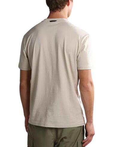 Camiseta Napapijri de manga corta Manta beige