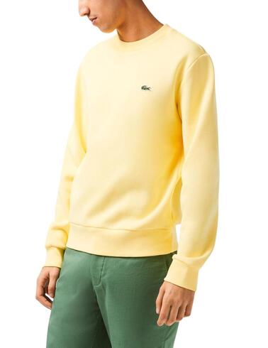 Sudadera Lacoste para hombre de algodón ecológico cepillado