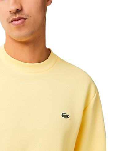 Sudadera Lacoste para hombre de algodón ecológico cepillado