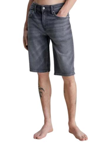 Short Calvin Klein slim fit en tejido denim gris para hombre