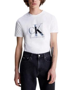 Camiseta Calvin Klein slim para hombre con monograma