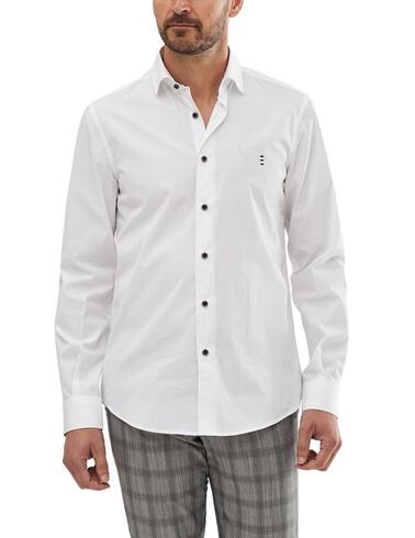 Camisa Florentino regular fit de popelín para hombre