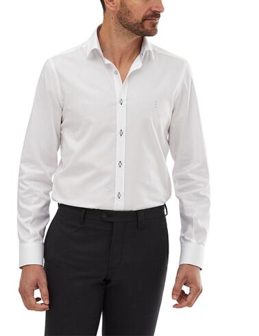 Camisa Florentino slim fit estructurada con detalles