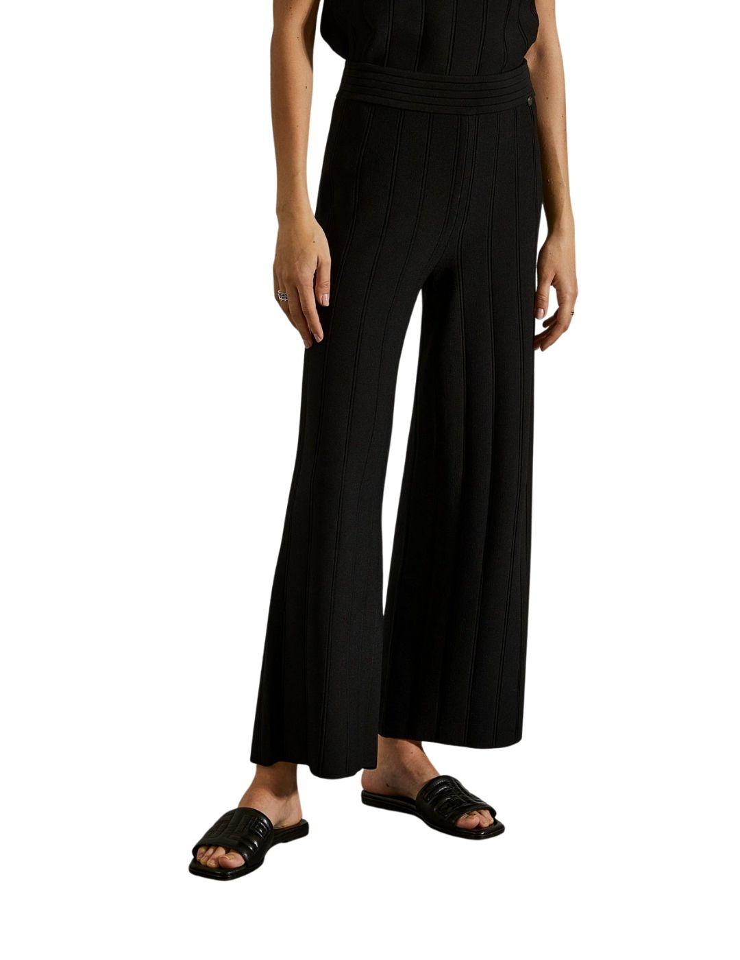 Pantalón cullote Lion of Porches negro para mujer