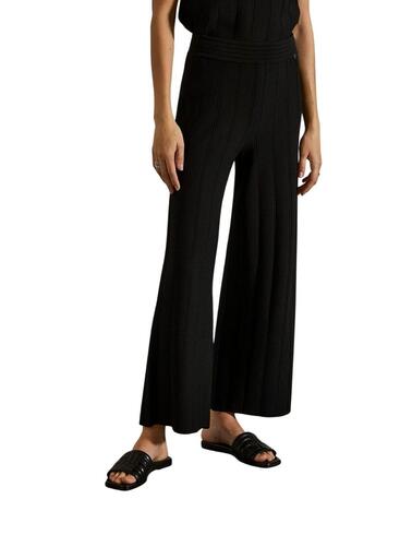 Pantalón cullote Lion of Porches negro para mujer