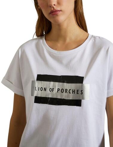 Camiseta Lion of Porches de manga corta y cuello redondo