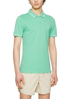 Polo Calvin Klein de manga corta de algodón elástico