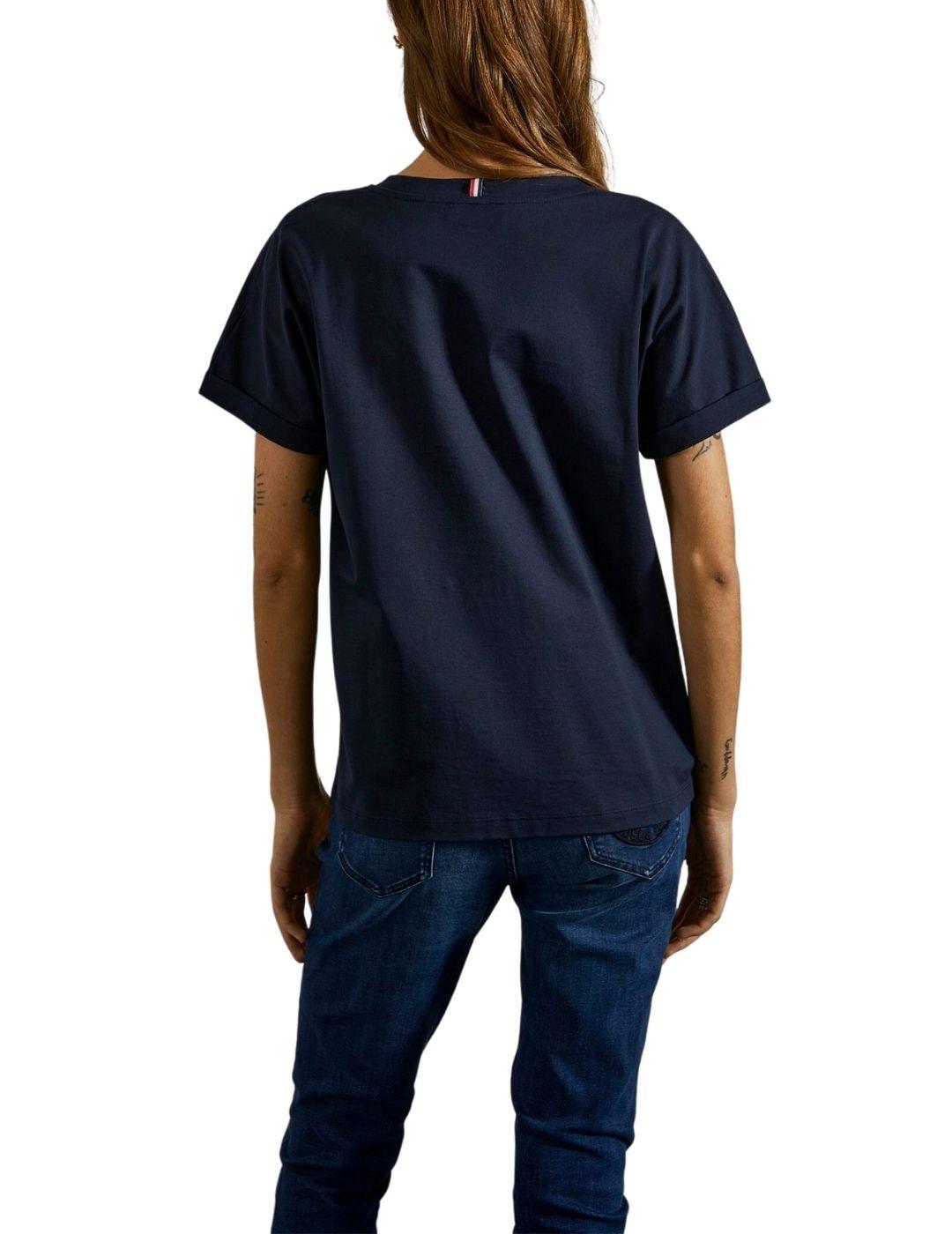 Camiseta Lion of Porches con cuello a pico y manga corta